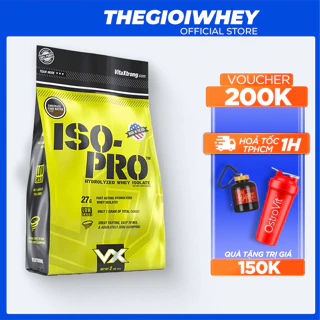 Sữa Tăng Cơ Cho Người Tập Gym Whey Protein Hydrolyzed VitaXtrong Iso Pro 2lbs (900g), Bổ Sung Đạm