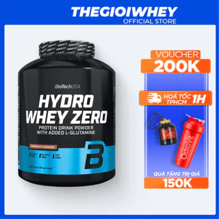 Sữa Tăng Cơ Cho Người Tập Gym Whey Protein BiotechUSA HYDRO WHEY ZERO 4LBS Bổ Sung Đạm Phát Triển Cơ