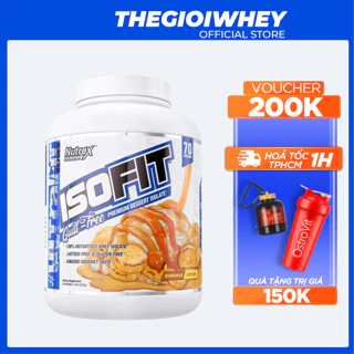 Sữa Tăng Cơ Cho Người Tập Gym Whey Protein Nutrex IsoFit 5lbs(2.3kg) Bổ Sung Đạm Phát Triển Cơ Bắp