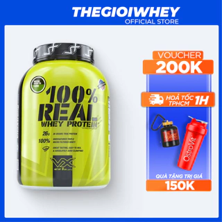 Sữa Tăng Cơ Cho Người Tập Gym Whey Protein VitaXtrong REAL WHEY Protein (2kg3), Bổ Sung Đạm Tăng Cơ