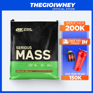 Sữa Tăng Cân Tăng Cơ Cho Người Tập Gym OptimumNutrition SERIOUS MASS 12lbs(5.4kg) Bổ Sung Đạm Calo