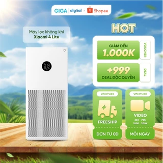 [Mã giảm 8% đơn 3000K] [BH 12 tháng] - Máy lọc không khí Xiaomi 4 Lite bàn quốc tế - Lọc bụi mịn, phấn hoa... hiệu quả