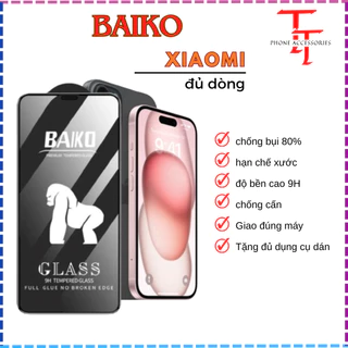 Cường lực Baiko Xiaomi Redmi Note 13 12 11 11s 10 10s 9 9s 8 Pro K50 K40 K30 K20 9A 9C 9T 10C 10A 12 12C 13C (M)