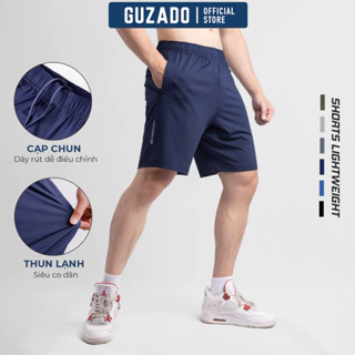 Quần Short Nam GUZADO Mẫu Thể Thao Siêu Co Giãn Vận Động Thoải Mái GSR02