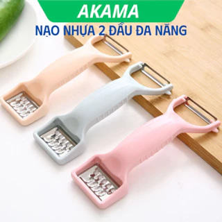 Nạo củ quả đa năng 2 đầu 3068, bào sợi gọt vỏ nhựa PP cao cấp