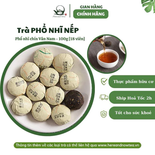 Trà Phổ nhĩ Vân Nam nhu hương cao cấp 100g phổ nhĩ nếp trà đen hỗ trợ giảm cân Puer ripe tea