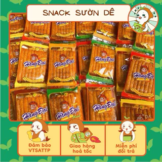 Lẻ 1 gói snack Sườn Dê Nướng Hằng Đại, Sườn Nướng Mini, Ăn Vặt Tuổi Thơ, Đồ Ăn Vặt Nhà Mầm.