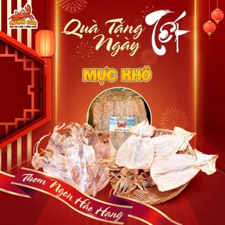 1 con Khô mực ngon cần giờ, loại to dày thịt, thân mực khô, thịt chắc, thơm và ngọt (size 35-40 con/1 kg)