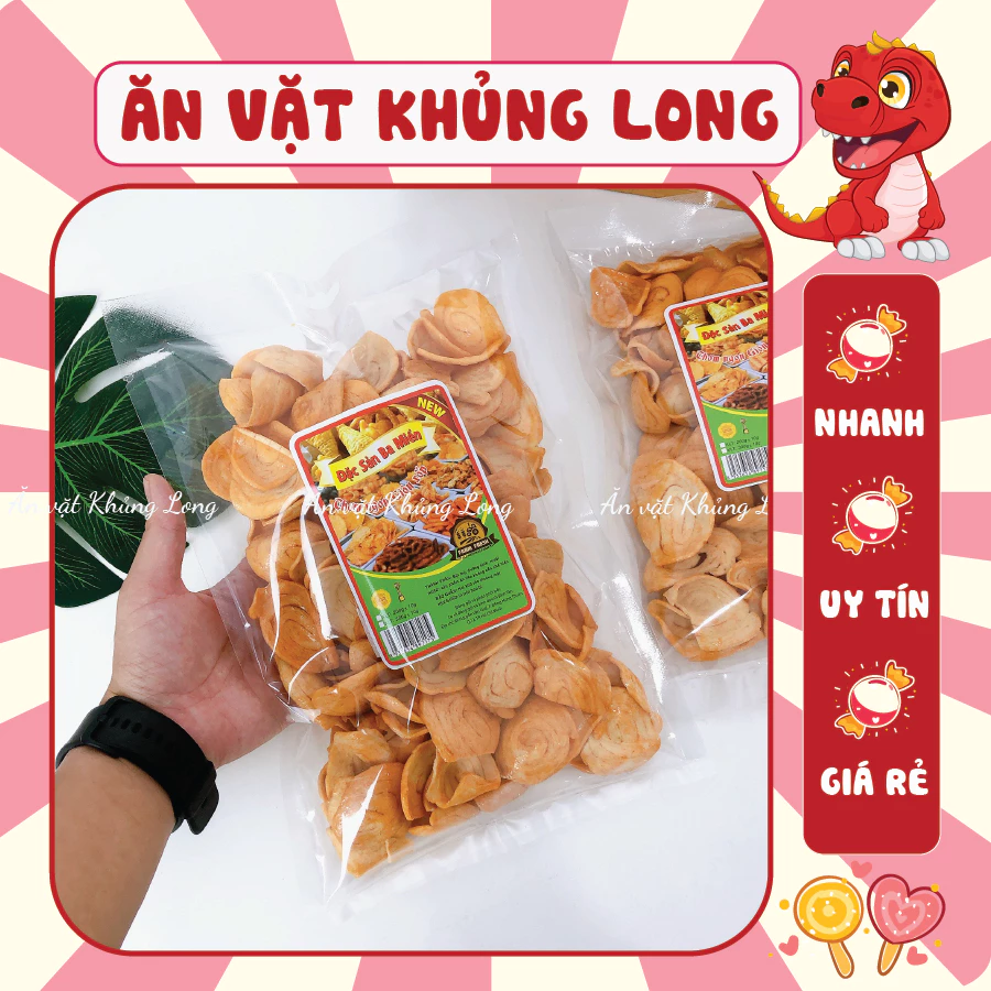 500G Bánh Tai Heo Mắm Ớt Nhí Vị Mắm Ớt, Bánh Tai Heo Truyền Thống, Ăn vặt Khủng Long