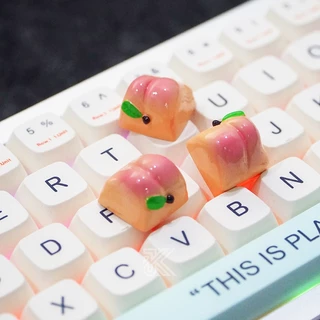 Keycap Quả Đào - Nút Bàn Phím Cơ Quả Đào - Quả Mông Dễ Thương Không Thể Chối Từ