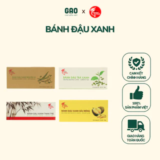 BÁNH ĐẬU XANH - RỒNG VÀNG KỲ ANH ( Nguyên vị - trà xanh - sầu riêng - than tre)