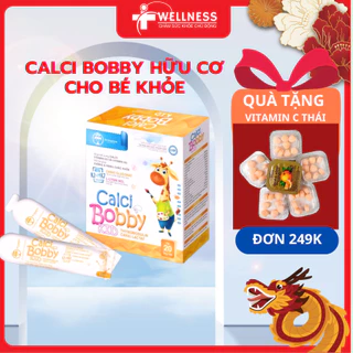 Canxi hữu cơ cho bé CANXI BOBBY TW Hanopharco, L Lysine, D3K2, giúp xương và răng chắc khỏe, phát triển chiều cao