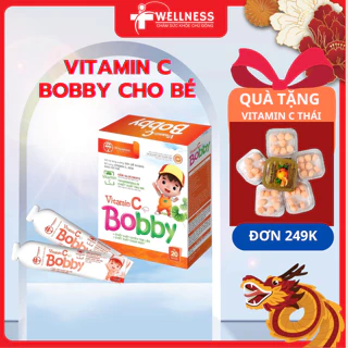 Vitamin C BOBBY bổ sung Vitamin C, tăng sức đề kháng cho trẻ, cho bé phát triển toàn diện, hộp 20 gói*10ml