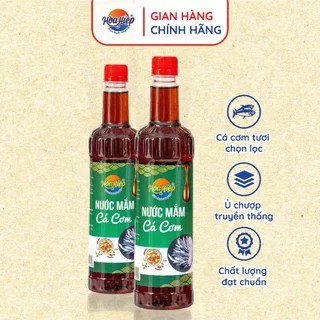 Combo 2 chai Nước mắm cá cơm Hòa Hiệp chai pet nhãn xanh 750ml thơm ngon