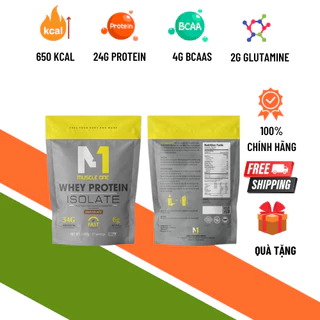 Sữa Whey Protein Isolate MUSCLE ONE Loại 1kg - Sữa Hỗ Trợ Giảm Mỡ Tăng Cơ Hiệu Quả, An Toàn - C1B