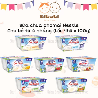 Sữa chua Phomai mix trái cây NESTLE Pháp cho bé từ 6 tháng - Bituti Shop