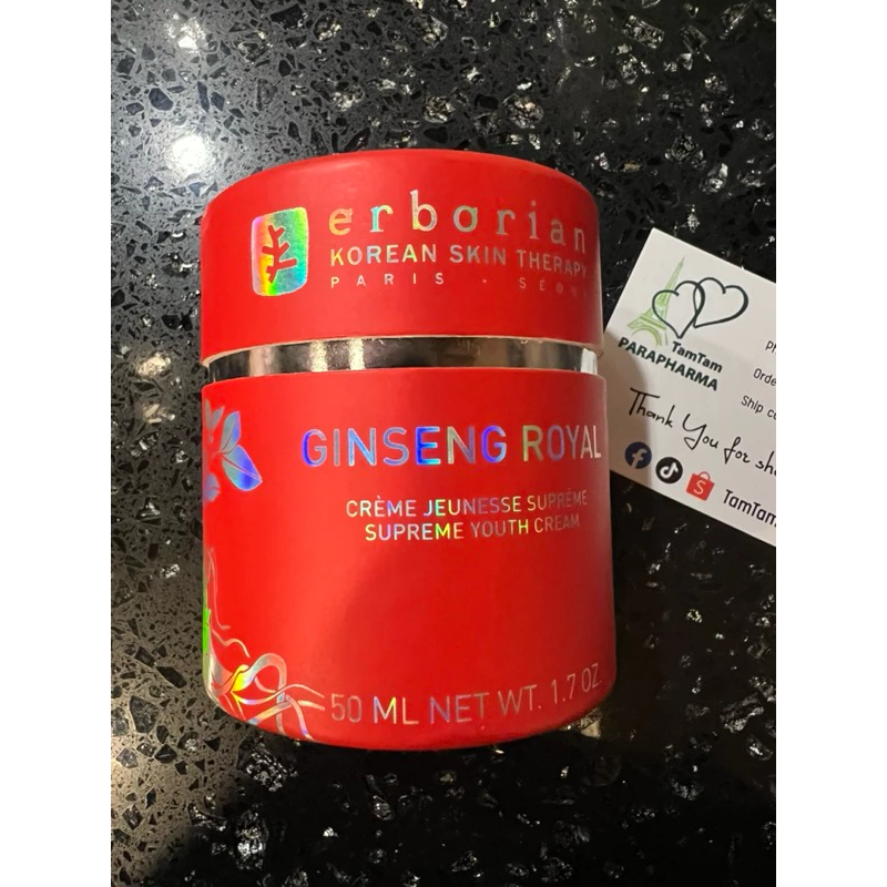 🇫🇷🇰🇷 Erborian Ginseng Infusion Royal kem dưỡng săn da nhân sâm Ngày Đêm 💞 TamTam 💞