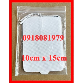 (10cm*15cm Cao cấp) Cặp Miếng Dán Xung Điện dùng cho các dòng máy vật lý trị liệu (2 cái) loại Lớn