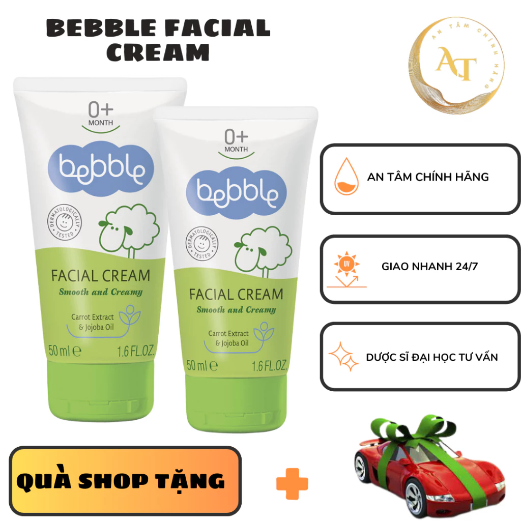 [CHÍNH HÃNG] Kem dưỡng ẩm Bebble Facial Cream 50ml cho trẻ sơ sinh