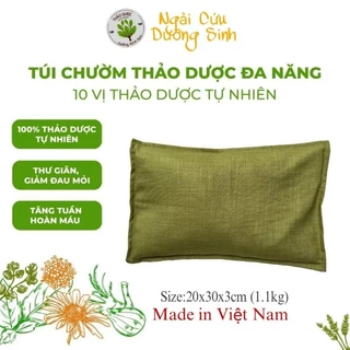 Gối Chườm Nóng Thảo Dược Giảm đau mỏi Lưng Vai Gáy, Túi Chườm Thảo Dược Đa Năng