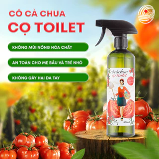 Tẩy Bồn Cầu Hữu Cơ Cô Cà Chua Mới Toanh 500ml Hương Sả Chanh Bạc Hà Diệt Khuẩn Nấm Khử Mùi