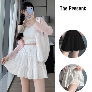 Chân váy xòe tầng dáng ngắn ulzzang 2 lớp The present CV01 freeszie