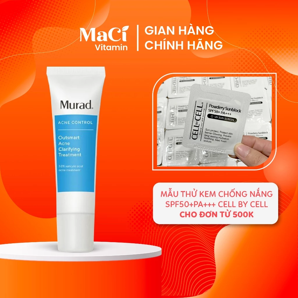 Gel Làm Giảm Mụn Thông Minh Outsmart MURAD Acne Clarifying Treatment 50ml