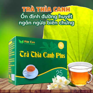 Trà thìa canh Mộc Can hỗ trợ giảm đường huyết ngăn ngừa biến chứng - 1 hộp 25 túi lọc