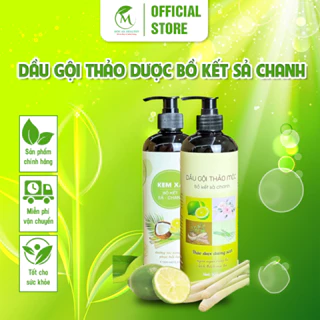 Dầu Gội Thảo Dược Bồ Kết Sả Chanh - Combo Gọi Xả Mộc An Giúp Làm Sạch Thoáng Đầu, Ngăn Ngừa Rụng Tóc Và Nuôi Dưỡng Tóc