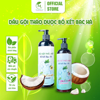 Dầu Gội Thảo Dược Mộc An - Dầu Gội Thảo Dược Bồ Kết Bạc Hà Cô Đặc Giúp Mãi Tóc Mượt Mà, Mát Lạnh Và Sạch Gàu