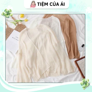 🌻 ÁO KHOÁC CARDIGAN LEN MỎNG MÁT TAY DÀI FORM RỘNG 🌻