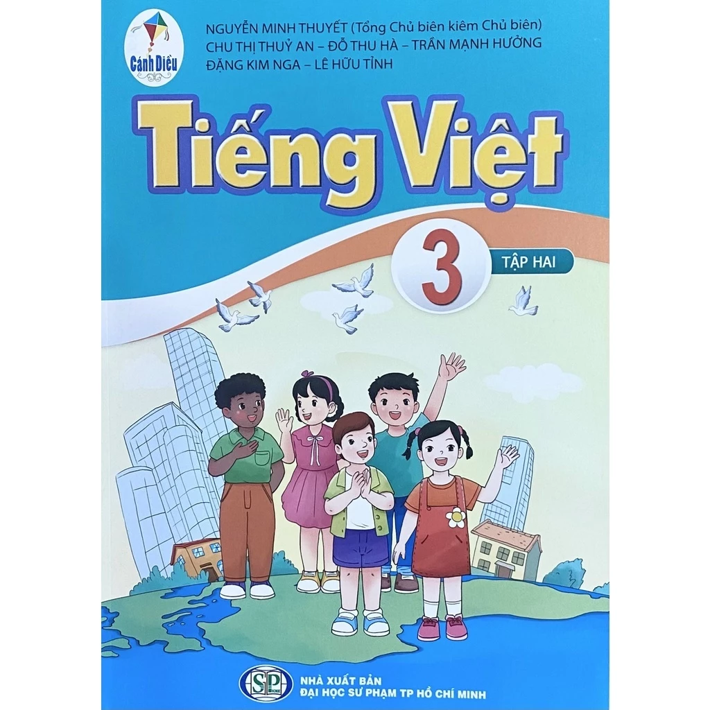 Sách giáo khoa Tiếng Việt 3 tập 2 - Cánh Diều - Bán kèm bao sách và bút chì 2b