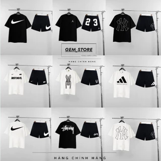 Combo sét bộ Quần Áo Adidas Nike MLb mùa hè unisex áo thun cooton 100% quần loại 1 thoáng mát  Siêu hót Mùa Hè GEM_STORE