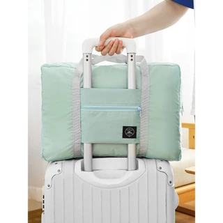 Túi đựng đồ du lịch picnic,Túi xách du lịch gấp gọn,siêu nhẹ,chống nước có thể treo trên thanh kéo vali 88465