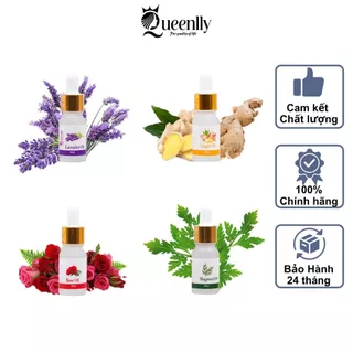 Tinh Dầu Queenlly 10ml Chiết Xuất Tự Nhiên, Đuổi Muỗi, Làm Thơm Phòng Hiệu Quả