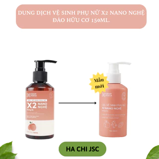 [HƯƠNG ĐÀO] Dung dịch vệ sinh phụ nữ Gel X2 Nano Nghệ Cỏ Cây Hoa Lá 150 ml