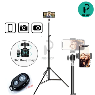 Giá đỡ điện thoại tripod 3 chân dùng để chụp ảnh livestream quay video chiều cao tùy chỉnh từ 70cm đến 2m1 PND_PhoneCase