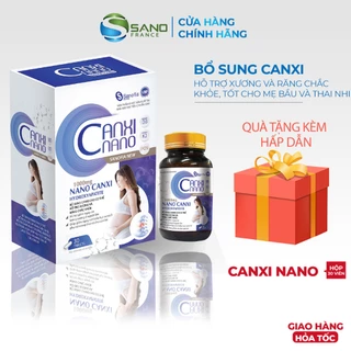 Viên canxi cho bà bầu bổ sung Canxi Nano, giúp chắc xương, bổ sung calci là canxi hữu cơ không táo bón tạo sỏi Sanofia