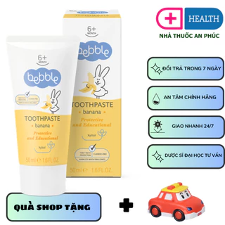 [CHÍNH HÃNG] Kem đánh răng Bebble Toothpaste cho bé 6M+ 50ml hương chuối