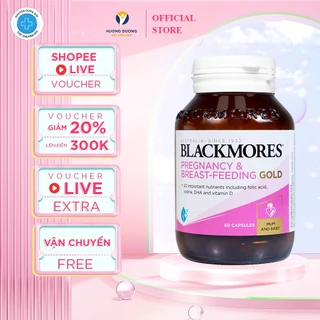 Viên uống Blackmores Pregnancy & Breast - Feeding Gold bổ sung dưỡng chất - 60 viên