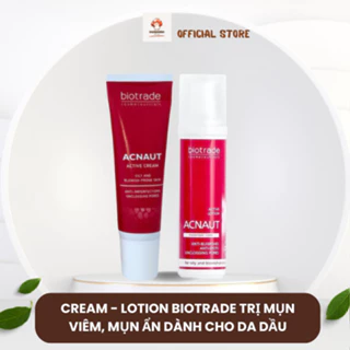 Cream / Lotion bôi mụn Biotrade Acnaut Active Cream 15ml Chuyên Dành Cho Da Mụn Viêm, Mụn Đầu Đen