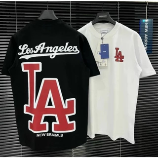 Áo thun LA MLB unisex nam nữ in hình Monogram Mega-Logo cá tính