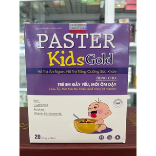 Siro Paster Kid Gold (Date 2027)- Kích Thích Ăn Ngon, Tăng Cường Sức Đề Kháng Dùng Cho Trẻ Gầy, Mới Ốm Dậy