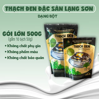 Bột Làm Thạch Đen Đức Quý (Sương Sáo) Đặc Sản Lạng Sơn Bịch 100g, 500g (Có Chia Bịch Nhỏ 50g)