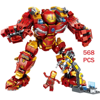 568 Chi Tiết - Iron men - Bộ Đồ Chơi Lắp Ráp Xếp Hình Mô Hình Người Sắt, Iron Men  – Robot Biến Hình