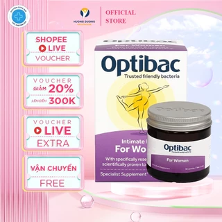 Men vi sinh phụ khoa Optibac Tím For Women hỗ trợ cân bằng độ pH, ngừa viêm phụ khoa, nhiễm trùng tiết niệu