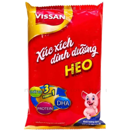 Xúc Xích Heo Tiệt Trùng DHA Vissan Gói 5 Cây 35G