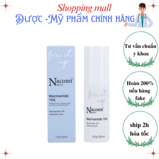 Serum Nacomi Niacinamide 15% ngừa mụn, chống lão hóa, cải thiện trắng sáng da 30ml