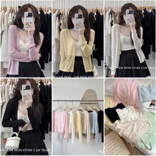 Áo cardigan montoghi tone màu pastel kẹo ngọt