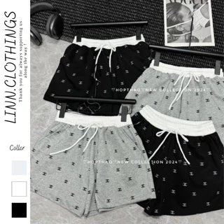 Quần Short Đùi Chữ X Chất Cotton Xịn Lưng Chun Tôn Dáng, Quần Short Đùi Lưng Chhb Hoạ Tiết Siêu Xinh